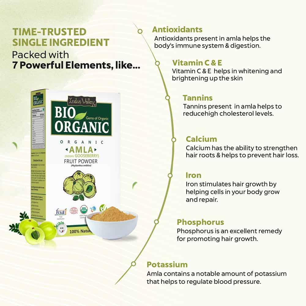 Bio Organic Amla Fruit Powder for Hair Growth and Skin - Image 3