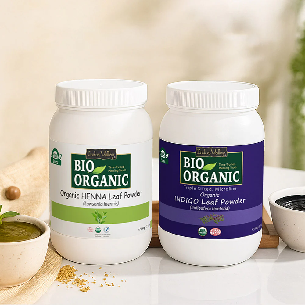Bio Organic Herbal Henna & Indigo Powder Combo - Image 13
