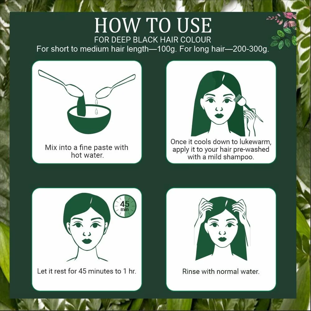 Bio-Organic Indigo Powder for Hair Colour - 400g - Image 6