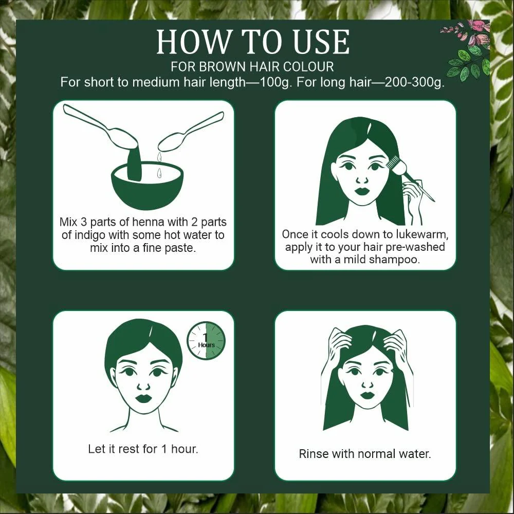 Bio-Organic Indigo Powder for Hair Color - Pack of 2 (200g) - Image 5
