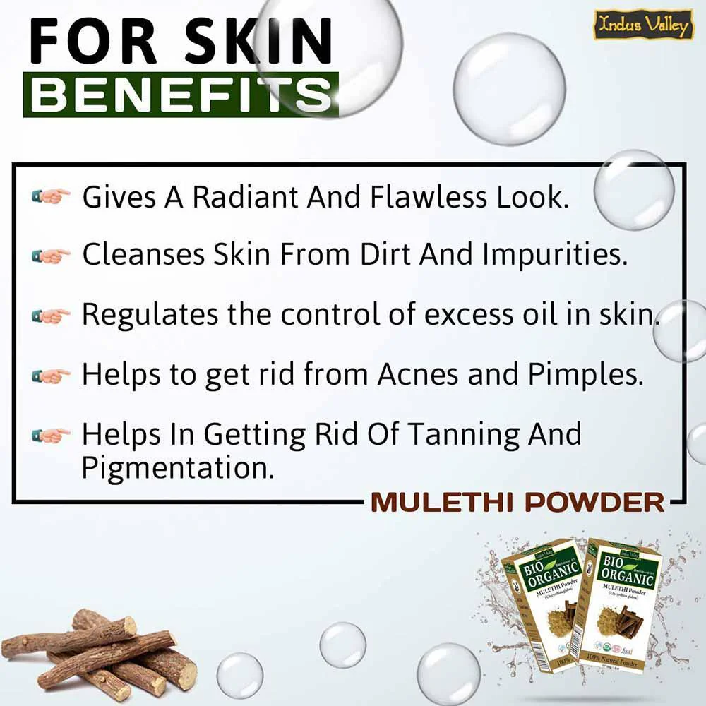 Bio-Organic Mulethi & Multani Mitti Powder Combo Pack (300g) - Image 2