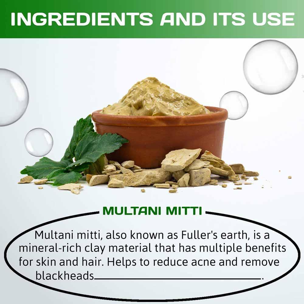Bio-Organic Neem Leaf Powder & Multani Mitti Powder Combo Pack (300g) - Image 3
