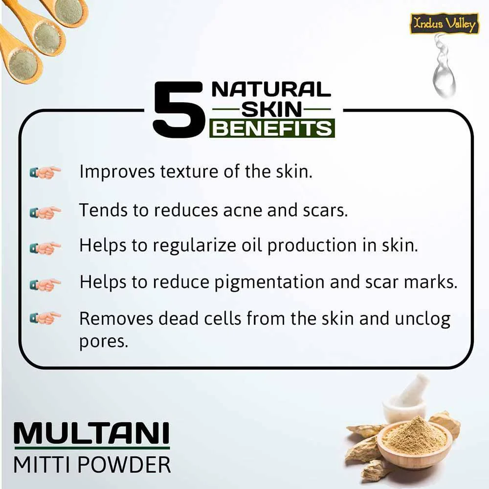 Bio-Organic Neem Leaf Powder & Multani Mitti Powder Combo Pack (300g) - Image 4