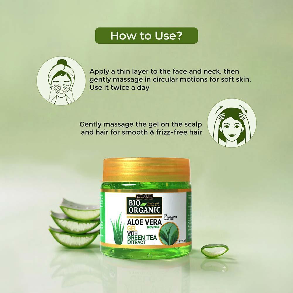 Bio Organic Pure Aloe Vera Gel - Pack of 4 - Image 2