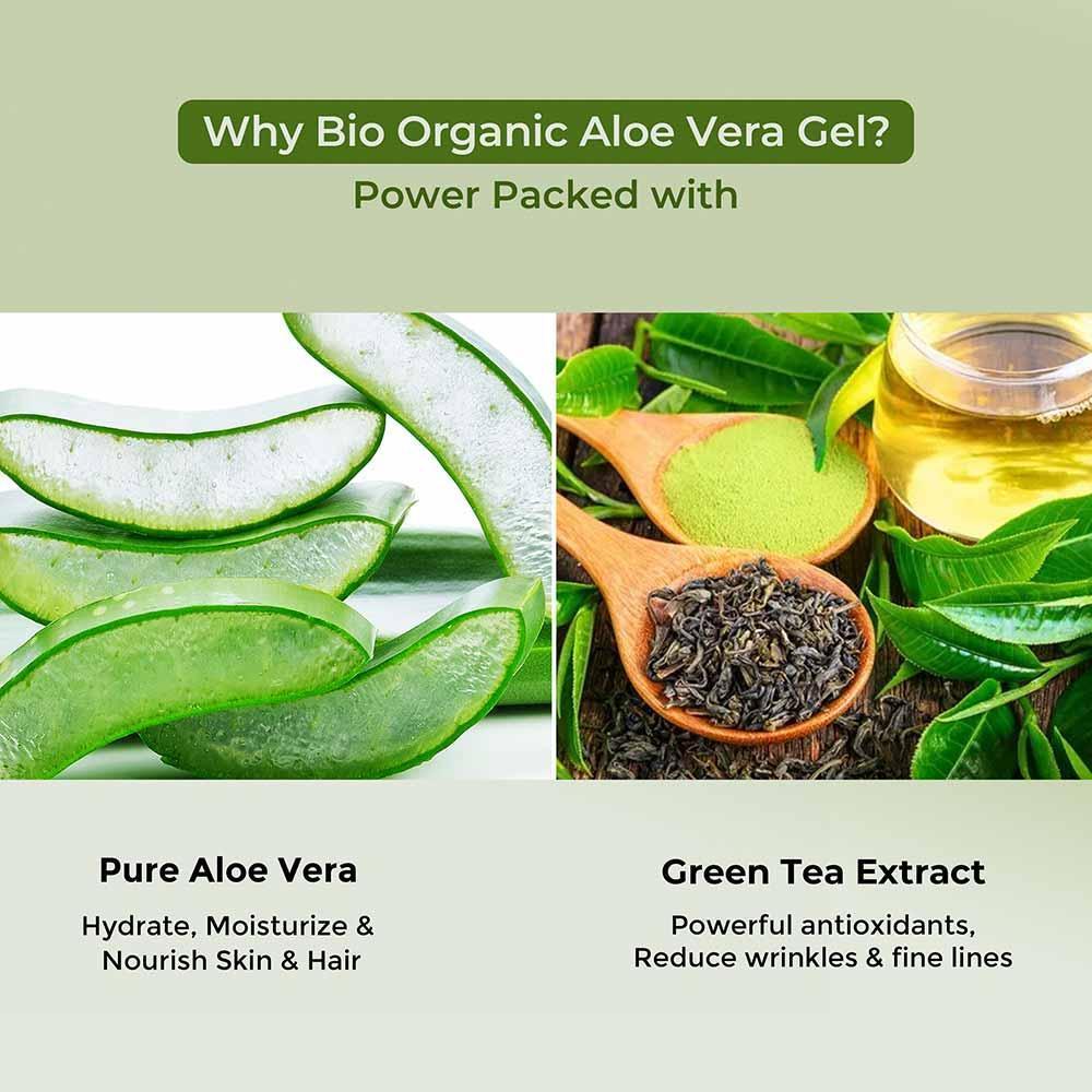 Bio Organic Pure Aloe Vera Gel - Pack of 4 - Image 4