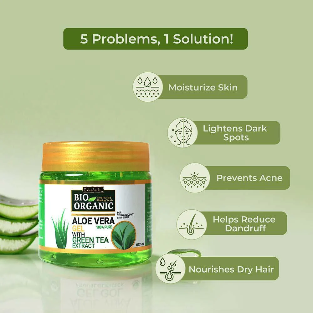 Bio Organic Pure Aloe Vera Gel - Pack of 4 - Image 7