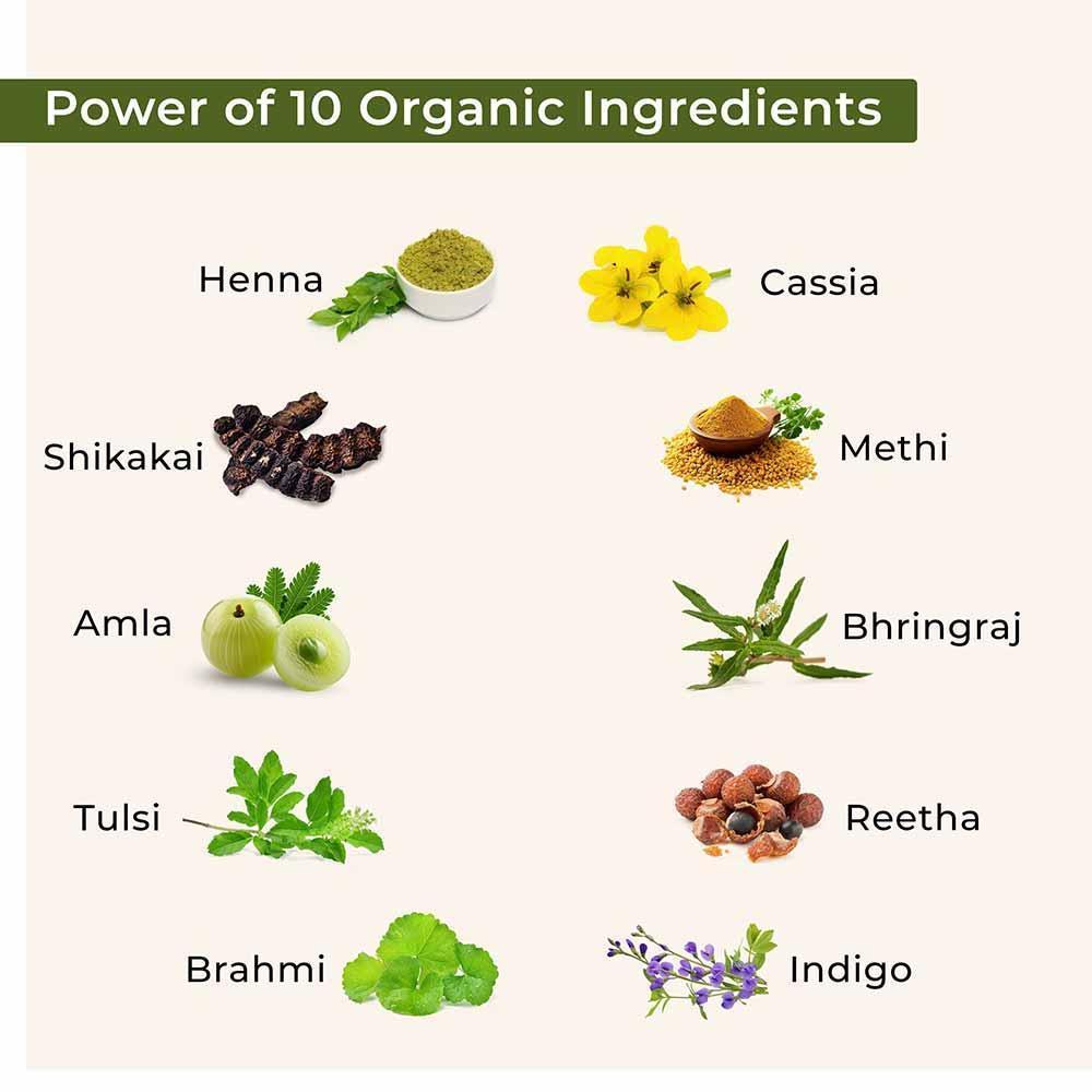 Bio Organic Herbal Henna & Indigo Powder Combo - Image 4