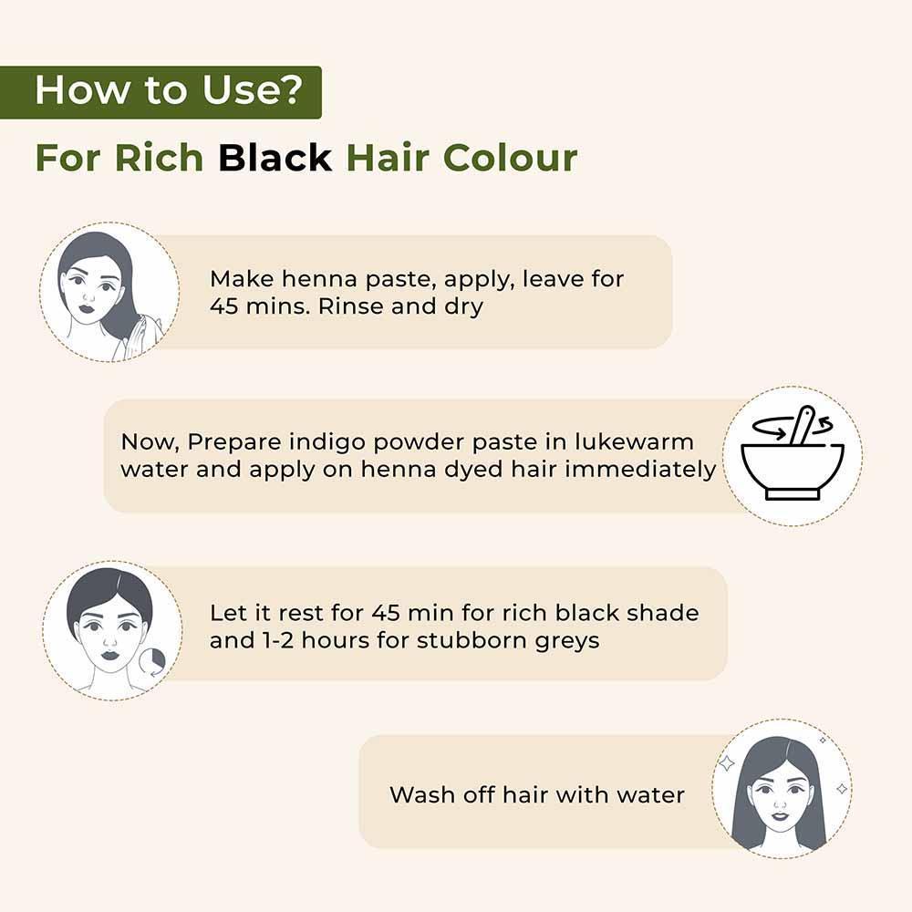 Bio Organic Herbal Henna & Indigo Powder Combo - Image 6