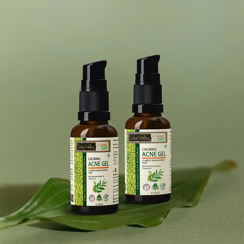 Calming Acne Gel Clarifies Skin & Soothes Acne With Seaweed Extract & Tea Tree Oil - 30ml. - Image 10