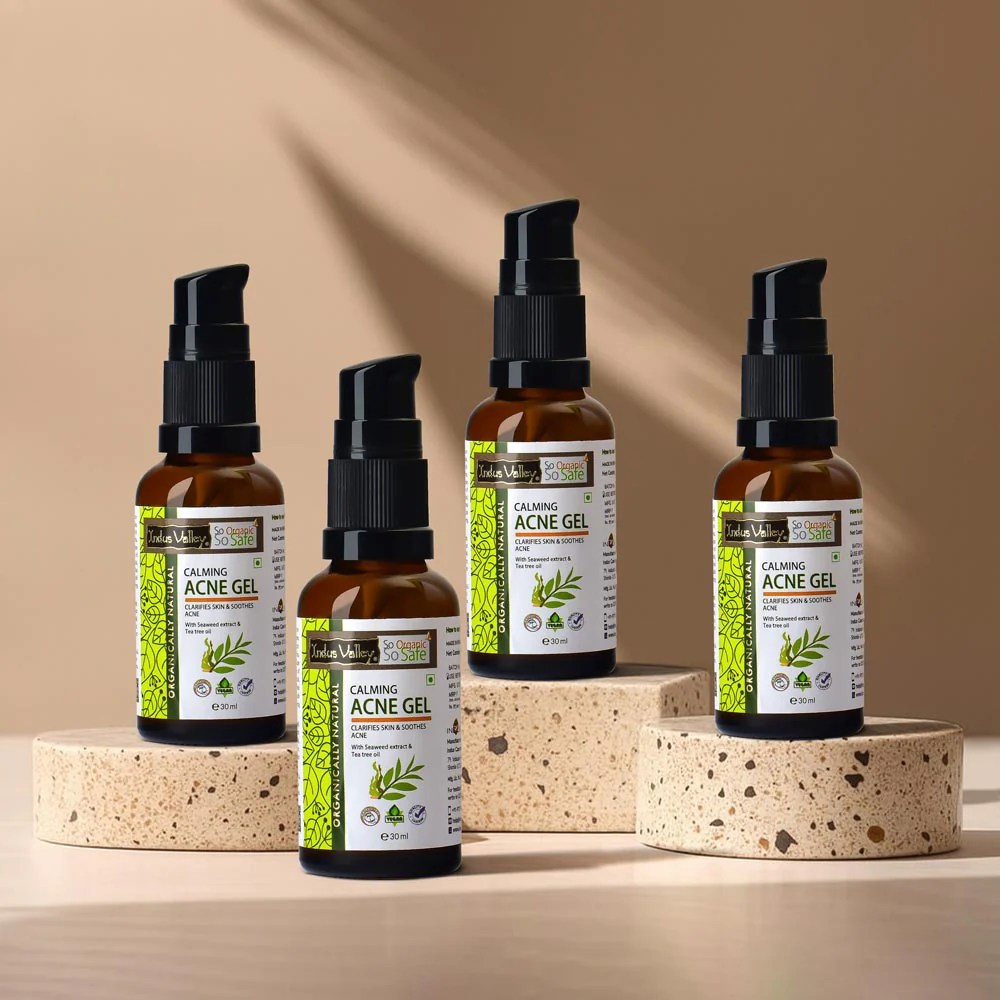 Calming Acne Gel Clarifies Skin & Soothes Acne With Seaweed Extract & Tea Tree Oil - 30ml. - Image 9