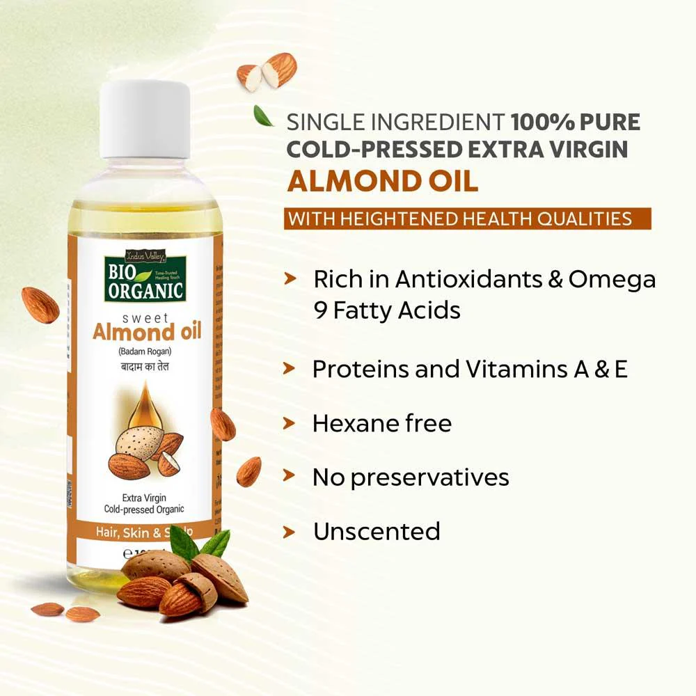 Bio Organic Sweet Almond Oil for Hair and Skin - Image 3