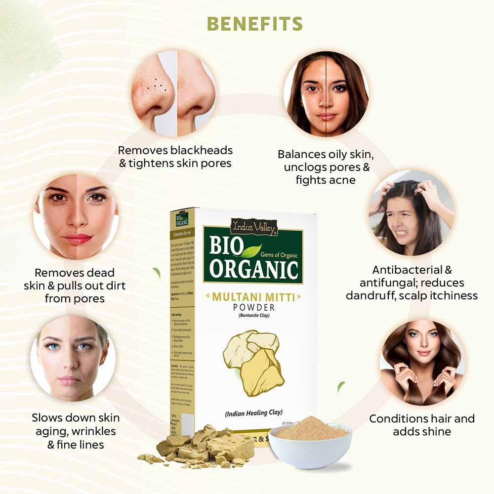 Bio Organic Face Pack Powder For Glowing Skin Combo - Image 2