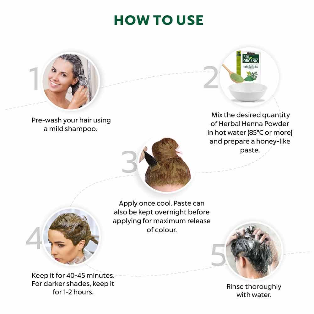 Bio Organic Herbal Henna Powder for Hair - Pack Of 3 - Image 3