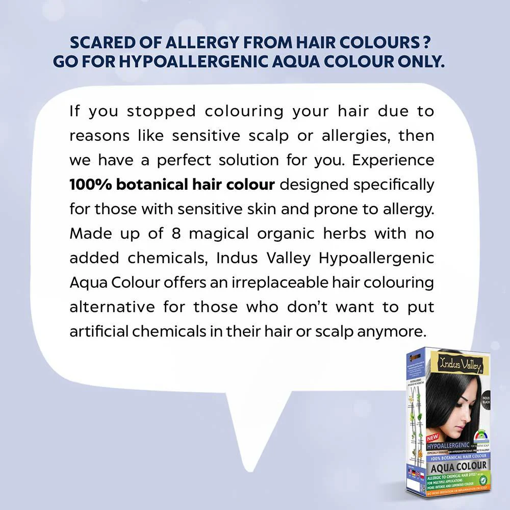 100% Botanical Aqua Colour For Sensitive and Allergy Prone Scalp - Black - Image 6