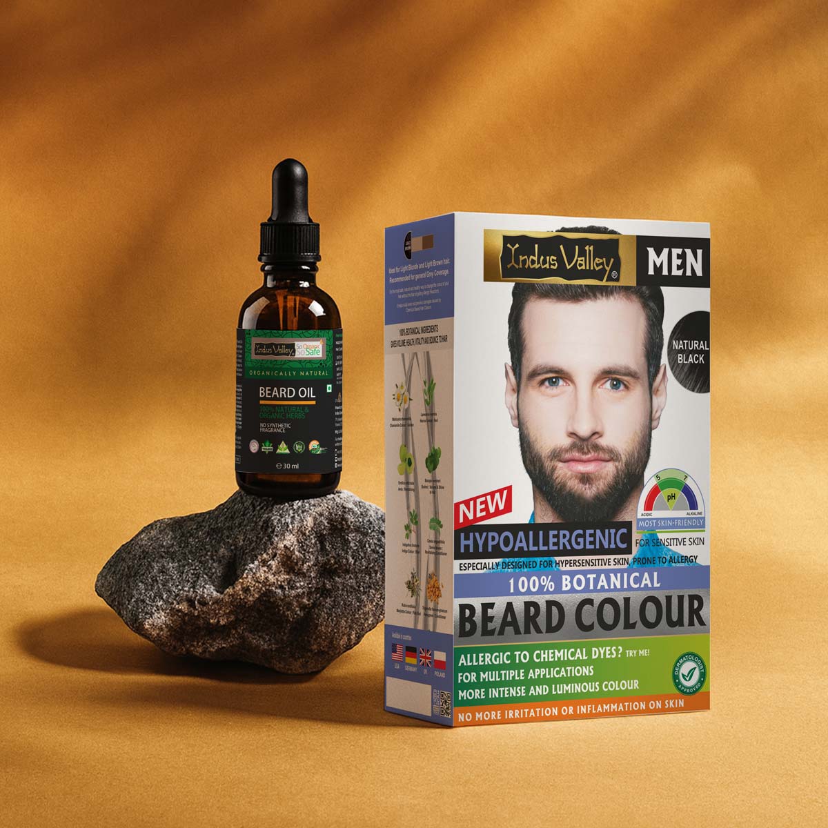 Hypo Allergic Beard Colour With Beard Oil