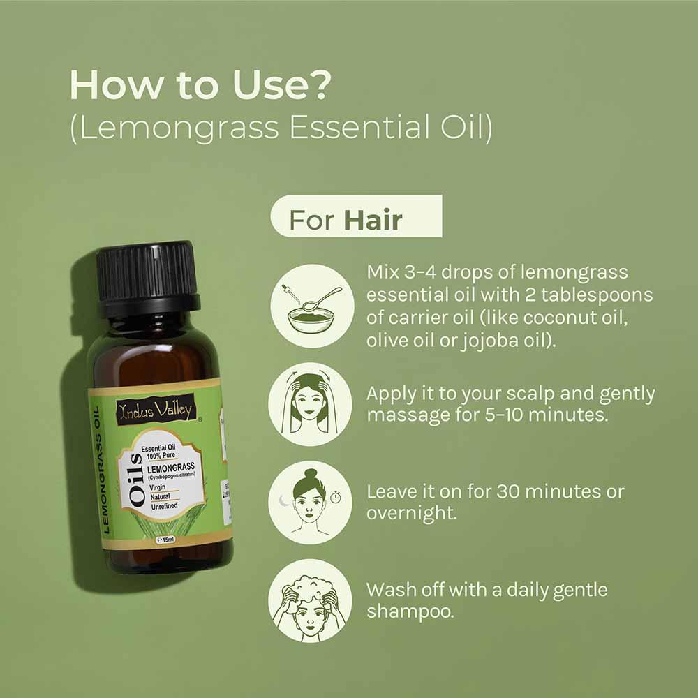 Pure & Organic Lemongrass Essential Oil - 15ml - Image 2