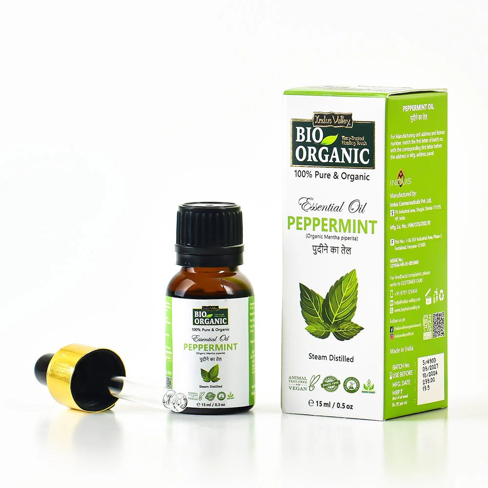 Pure & Organic Peppermint Essential Oil - 15ml