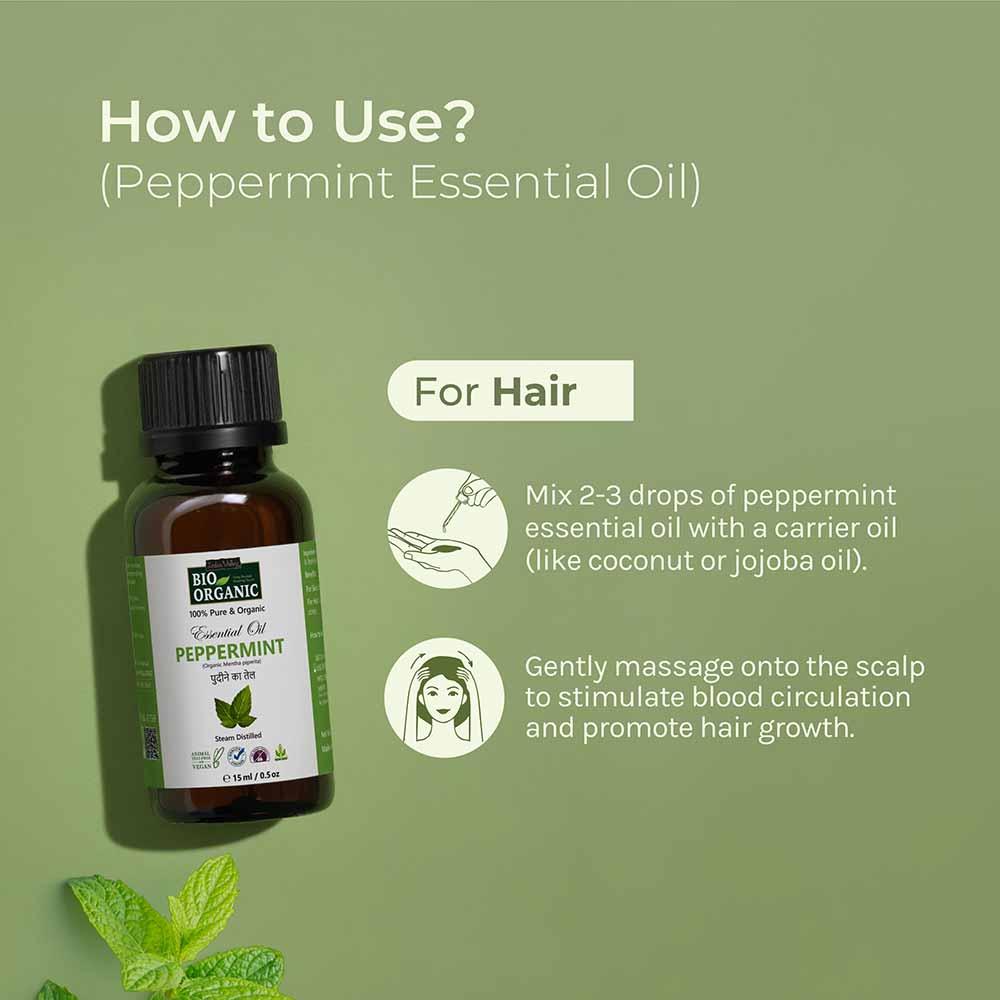 Pure & Organic Peppermint Essential Oil - 15ml - Image 2