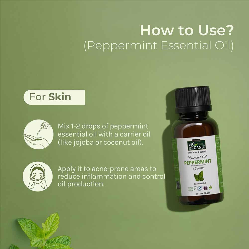 Pure & Organic Peppermint Essential Oil - 15ml - Image 3