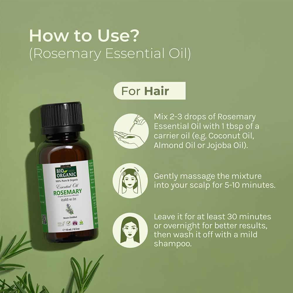Pure & Organic Rosemary Essential Oil (15ml) - Image 2