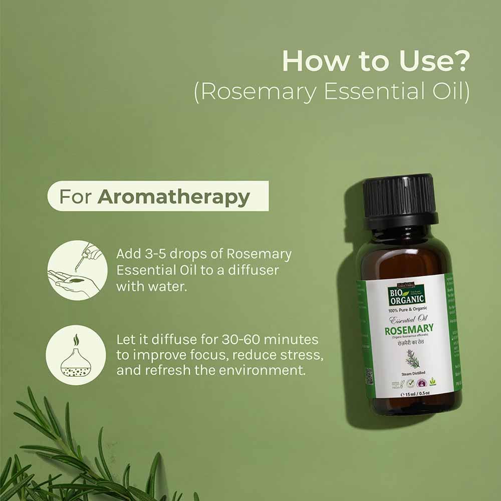 Pure & Organic Rosemary Essential Oil (15ml) - Image 3