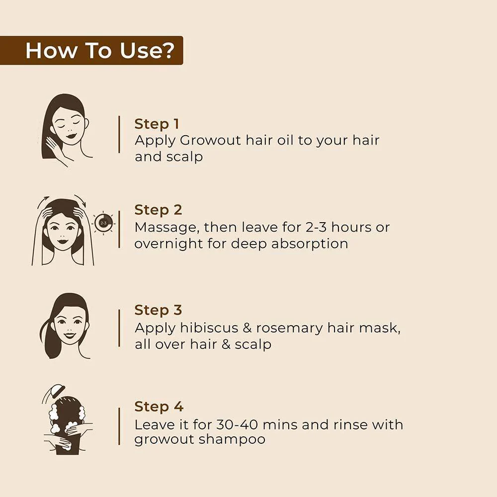Growout Hair Oil for natural hair growth & nourishment - Image 3