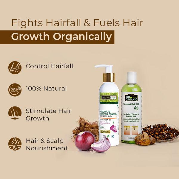 Growout Hair Oil and Shampoo 200ml Combo with Hibiscus & Rosemary Hair Growth Mask 150g for natural hair growth & nourishment - Image 5
