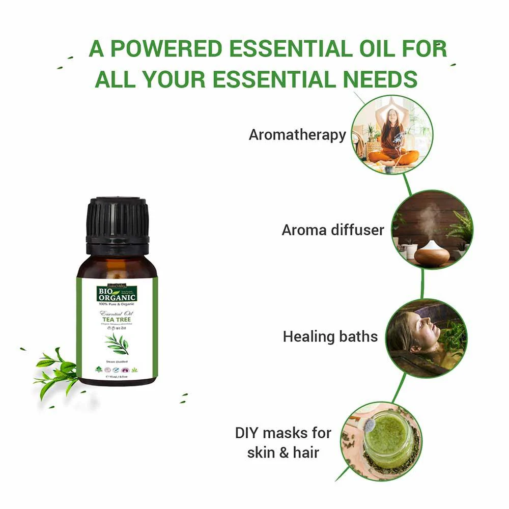 Pure & Organic Tea Tree Essential Oil - 15ml - Image 5