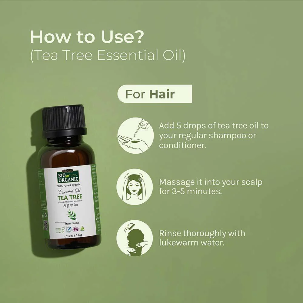 Pure & Organic Tea Tree Essential Oil - 15ml - Image 9